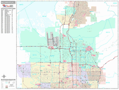 Salt Lake City Digital Map Premium Style